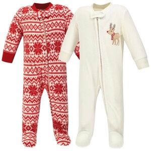 Hudson Baby Fleece Play & Sleep (Bundle of 2)